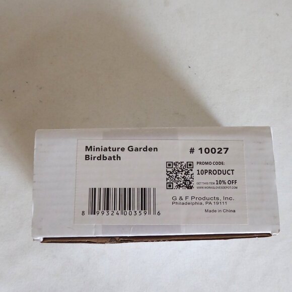 NEW FAIRY GARDEN VILLAGE MINIATURE WOOD FENCE BIRD BATH BICYCLE LOT - Picture 11 of 11